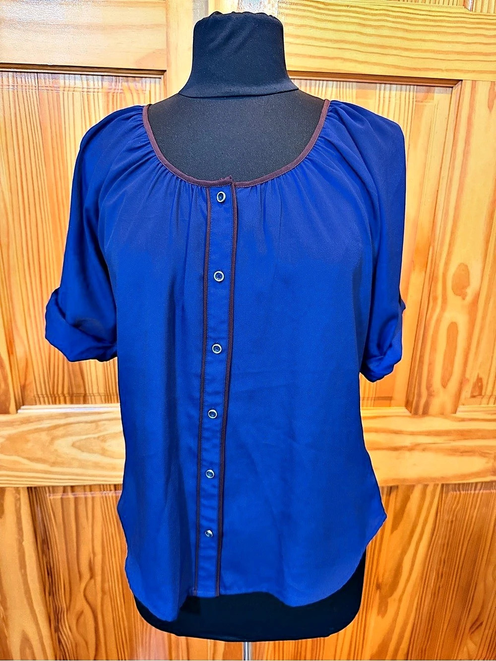 Express Blue Blouse Like New Size S/P